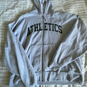 Grey Athletics zip up!!